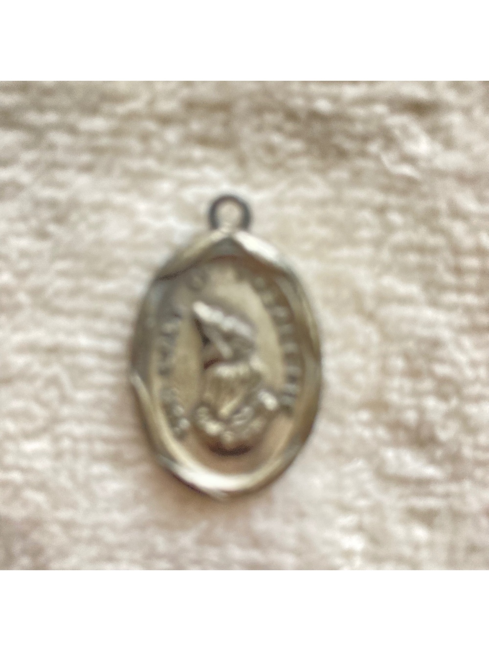 Vintage Religious Creed Sterling Pendant